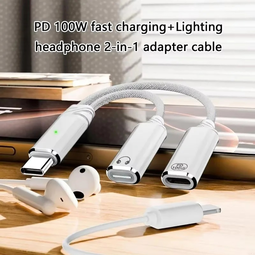 USB C Splitter 2 in 1 Headphon - Laptop Accessories Usb ulasan dan harga