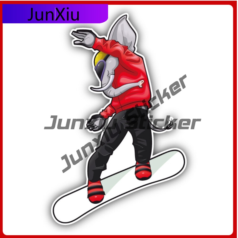 Elephant Snowboarder Car Eye C - Laptop Accessories You Must Have ulasan dan harga