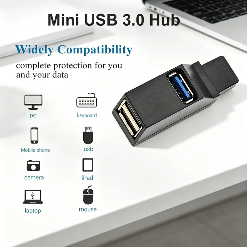 USB 3.0 2.0 Rotatable 3 Ports  - Laptop Accessories Usb ulasan dan harga