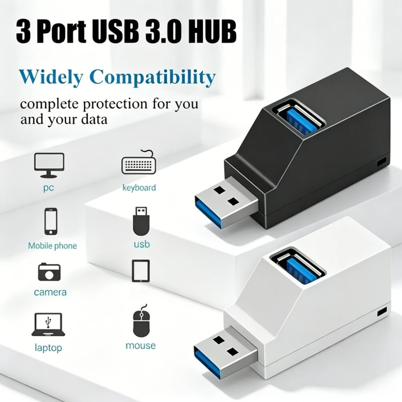 USB 3.0 2.0 Rotatable 3 Ports  - Laptop Accessories Usb ulasan dan harga