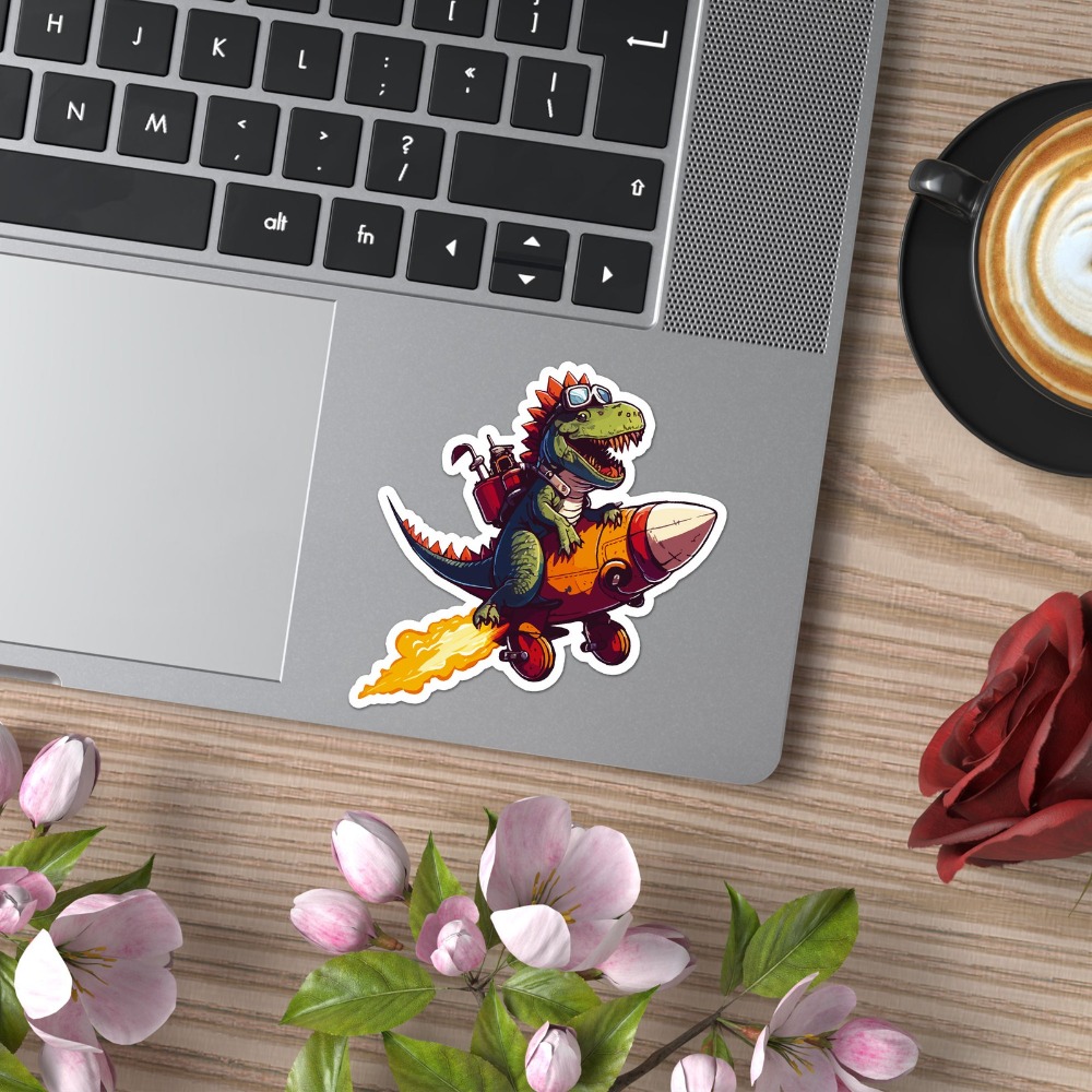 Dinosaur On Rocket Unique Must - Laptop Accessories You Must Have ulasan dan harga