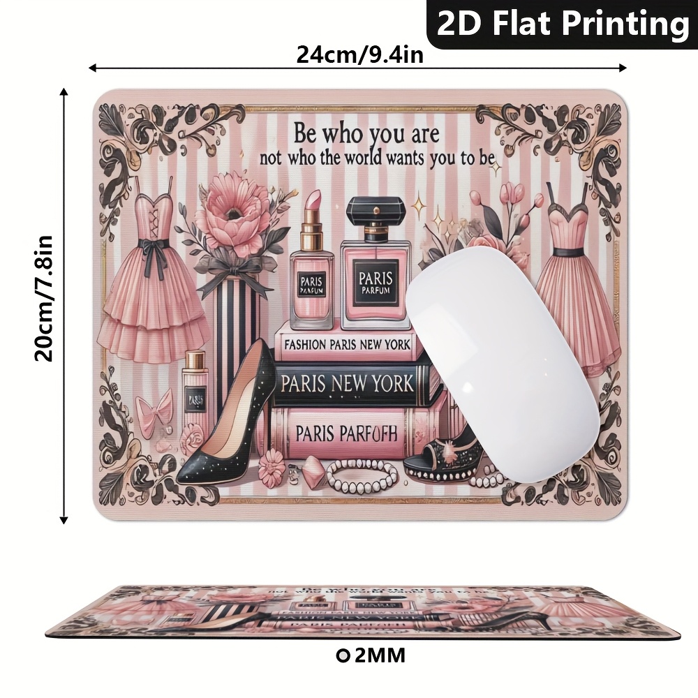 Brand Paris NY Mouse Pad Iron  - Laptop Accessories Brand ulasan dan harga