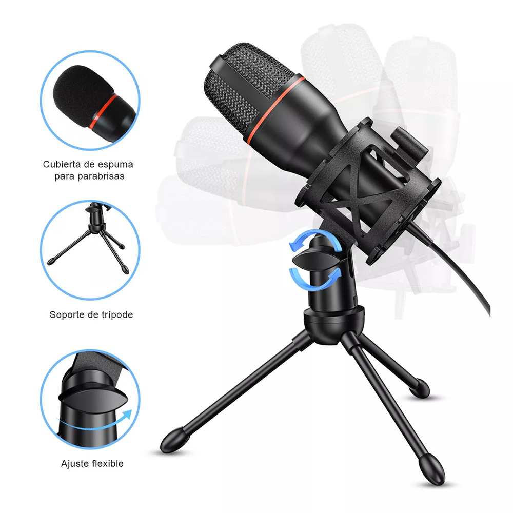 Condenser Microphone USB Wired - Laptop Accessories Usb ulasan dan harga