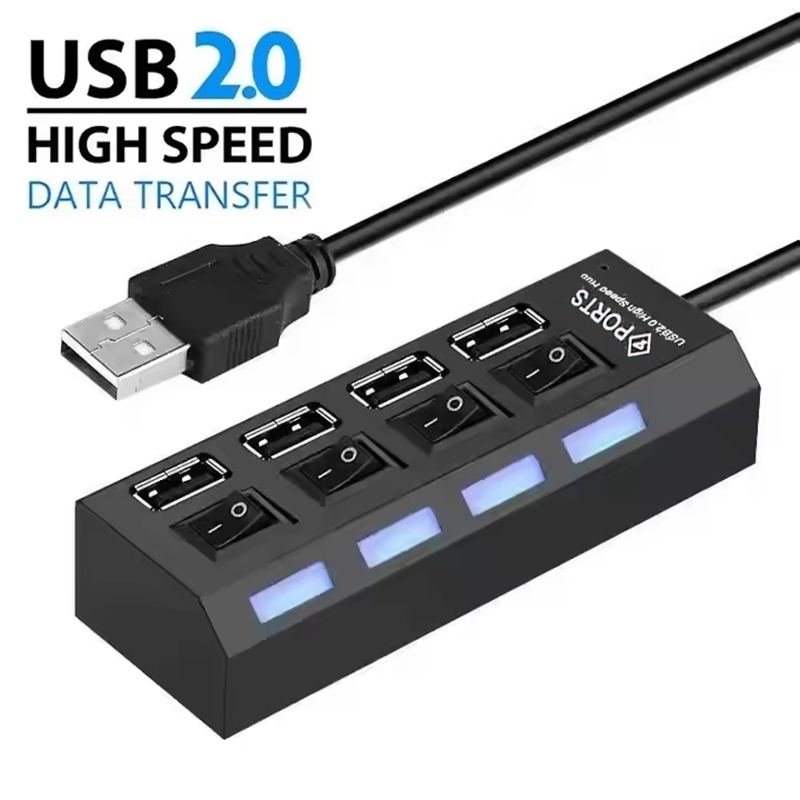 4-Ports USB 2.0 Hub Extension  - Laptop Accessories Usb ulasan dan harga