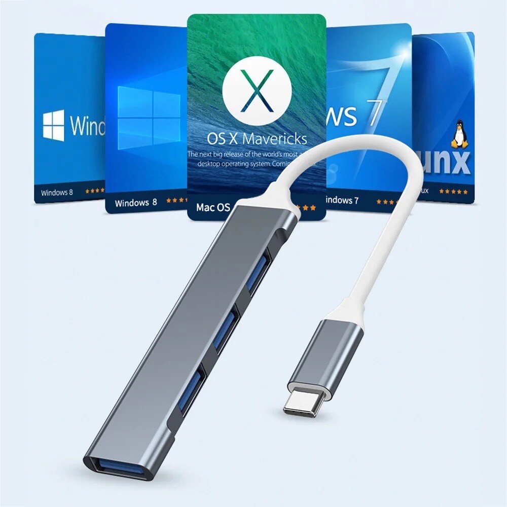 4 Ports Multi Splitter USB 3.0 - Laptop Accessories Usb ulasan dan harga