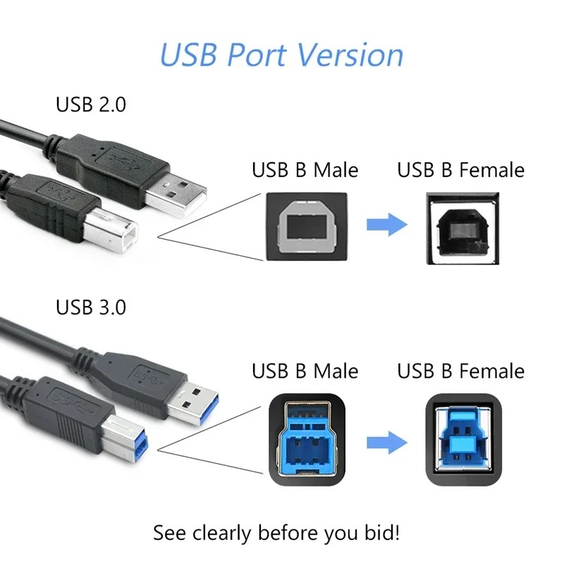 USB 3.0 Type A Male to B Male  - Laptop External Accessories ulasan dan harga