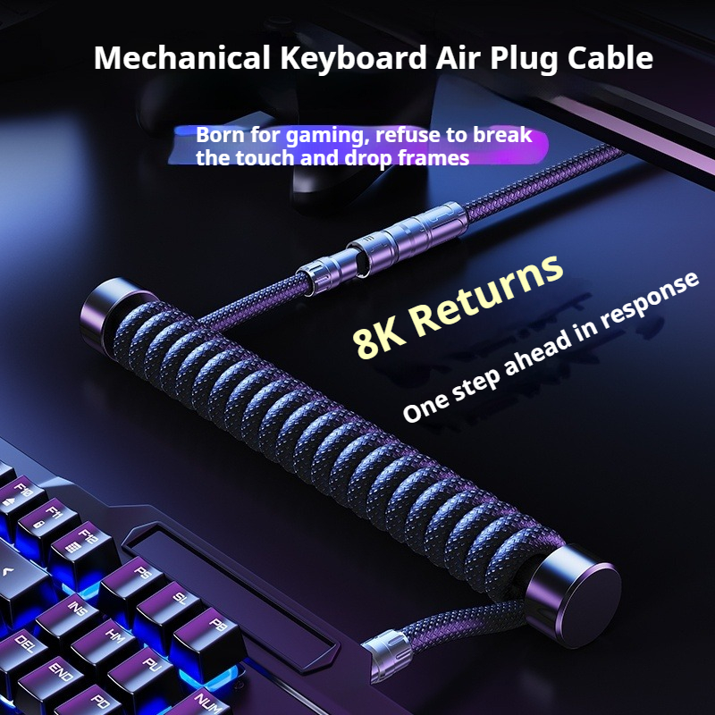 Eary 1.2m Coiled Keyboard Cabl - Laptop Accessories Usb ulasan dan harga