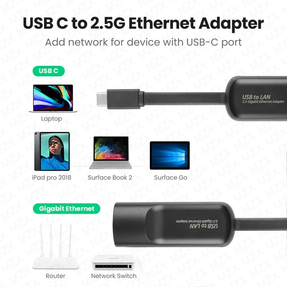 2.5G 2500Mbps Network Card Gig - Laptop External Accessories ulasan dan harga