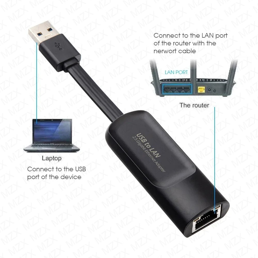 2.5G 2500Mbps Network Card Gig - Laptop External Accessories ulasan dan harga