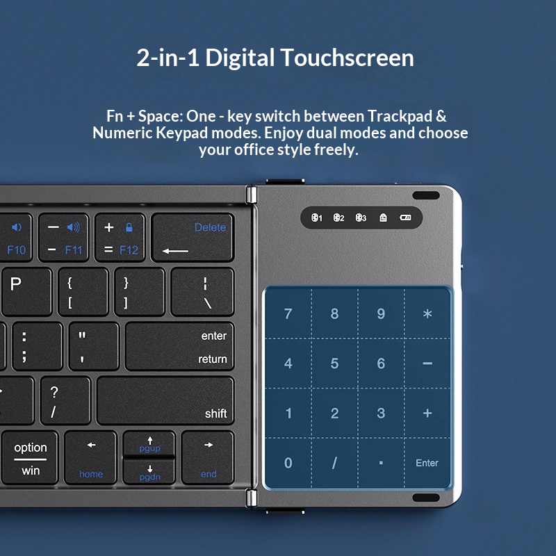 Mengzu Tri Fold Wireless Bluet - Laptop External Accessories ulasan dan harga