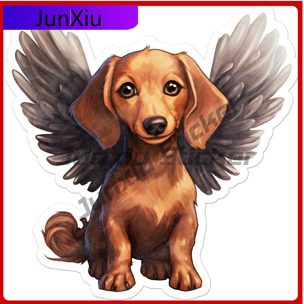 Dachshund Angel Vinyl New Must - Laptop Accessories You Must Have ulasan dan harga