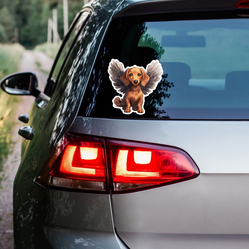 Dachshund Angel Vinyl New Must - Laptop Accessories You Must Have ulasan dan harga