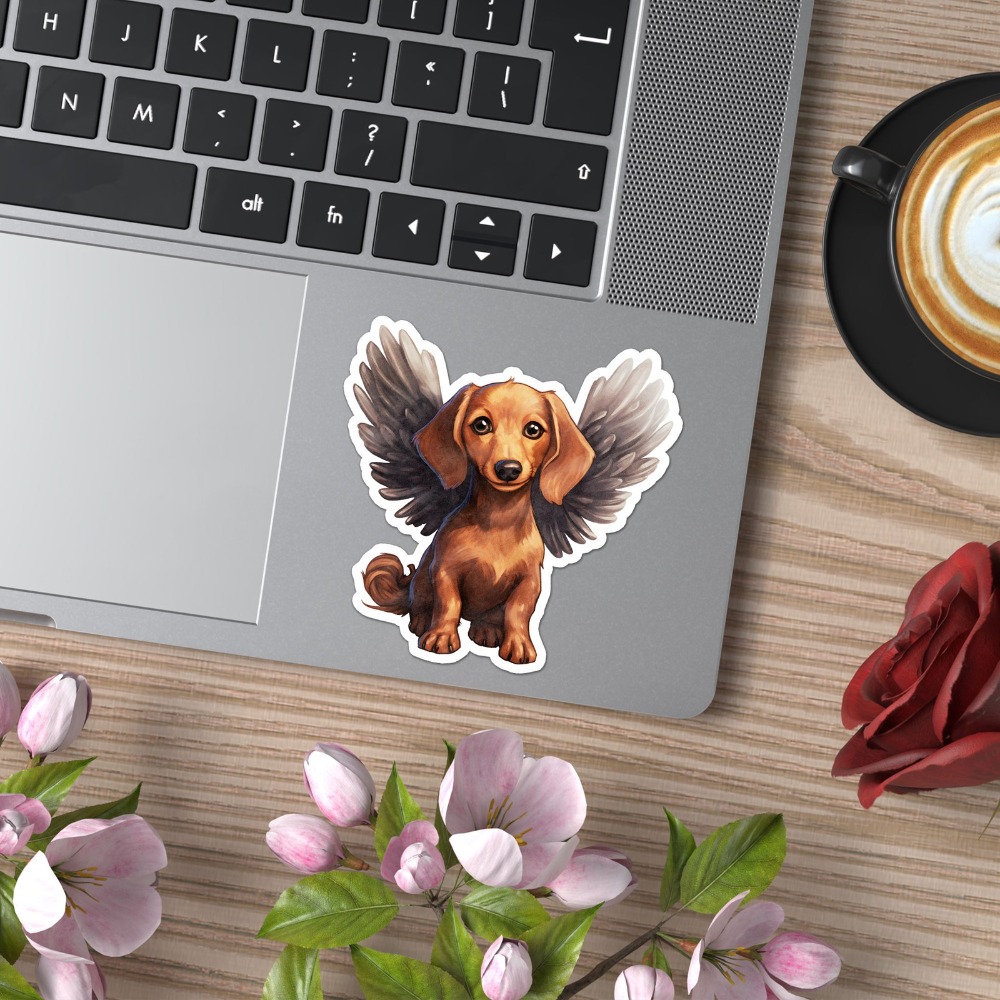 Dachshund Angel Vinyl New Must - Laptop Accessories You Must Have ulasan dan harga